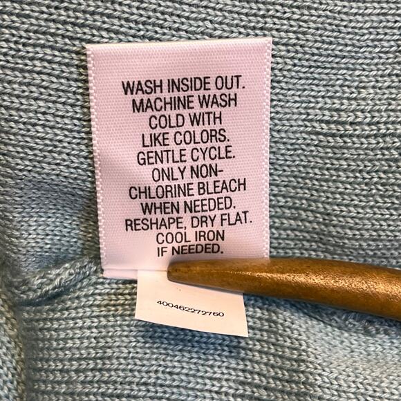 Dana Buchman‎ NWT Blue Floral Jacquard Lightweight Open Cardigan XXL - Picture 6 of 7